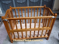 Giường cũi gỗ xoan đào m2x80